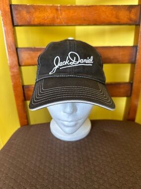 Jack Daniels Black Embroidered Baseball Cap